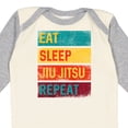thumbnail image 4 of Inktastic Eat Sleep Jiu Jitsu Repeat Boys or Girls Long Sleeve Baby Bodysuit, 4 of 5