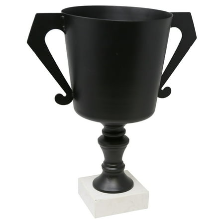 Footed Urn - Sagebrook Home Black Metal Trophy Urn