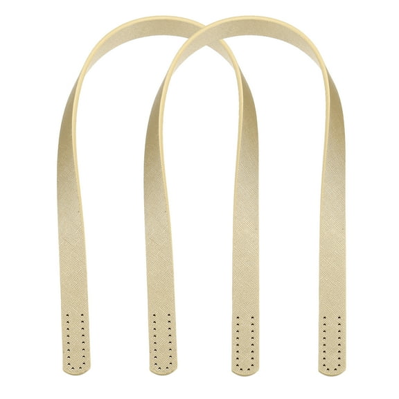 2pcs 24 Inch (60cm) Leather Purses Straps Handbag Belt Band Bag Handles, Gold