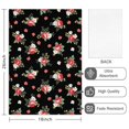 thumbnail image 2 of 2 Pcs Pioneer Flower Floral Print Pattern Kitchen Towels, Funny Microfiber Dish Towel Set, 18" X 26" Tea Towels, 2 of 6