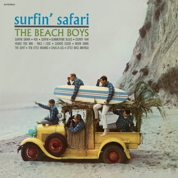 The Beach Boys Surfin' Safari ( 1 Bonus Track) (Vinyl Record) 12" Album (Clear vinyl)