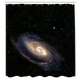 thumbnail image 3 of Ambesonne Galaxy Shower Curtain, Spiral Space Universe, 69"Wx84"L, Black Beige Purple, 3 of 5