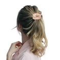 thumbnail image 3 of Unique Bargains 1 Pc Ponytail Buckle Hair Clip Wave Shape Hair Ponytail Cuff for Women Gold Tone Red, 3 of 5
