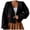 Black, variant on SRZYMJ Women's Cherry Cropped Cardigan Sweaters Open Front Long Sleeve Cute Knit Short Cardigan Trendy
