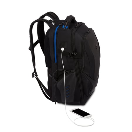 Swissgear USB Gaming Laptop Backpack, Black