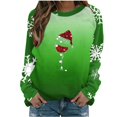 thumbnail image 2 of WXLWZYWL Christmas Sweatshirt Women Christmas Snowman Reindeer Print Pullover Casual Long Sleeve Holiday Shirts Tops, 2 of 4