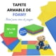 thumbnail image 5 of 26 Tapete de Foamy para Bebe Niños, 8 Pzs 50x50 Antideslizante Resistente y Duradero, Grosor 1CM Ideal para Juego Gateo Seguro, Armable Tipo Rompecabezas. (Multicolor), 5 of 6