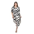 thumbnail image 1 of Vestido largo estampado Roman Fashion /Tallas Extras, 1765 (Negro) negro 38, 1 of 5