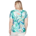 thumbnail image 2 of Alfred Dunner Womens Petite Toucan Textured Short Sleeve Tee, 2 of 4