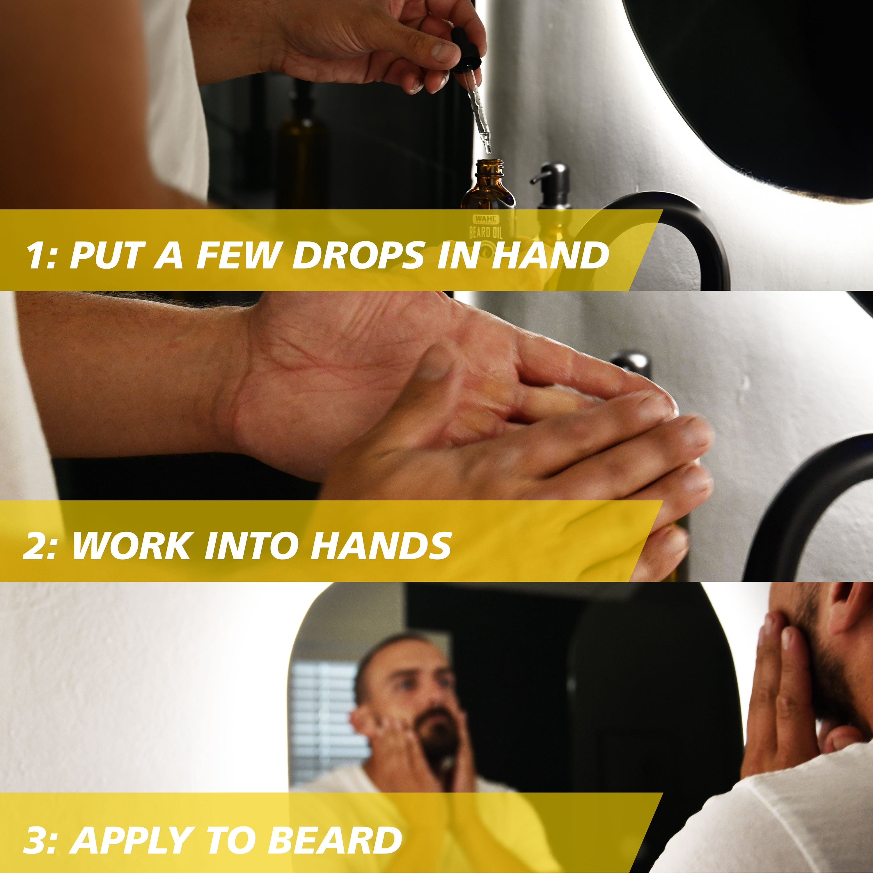 Wahl Beard Oil for Men – Softens & Moisturizes Beard, Soothes Skin Irritation - Fresh Citrus Scent, 2.0 fluid oz – Model 3028692