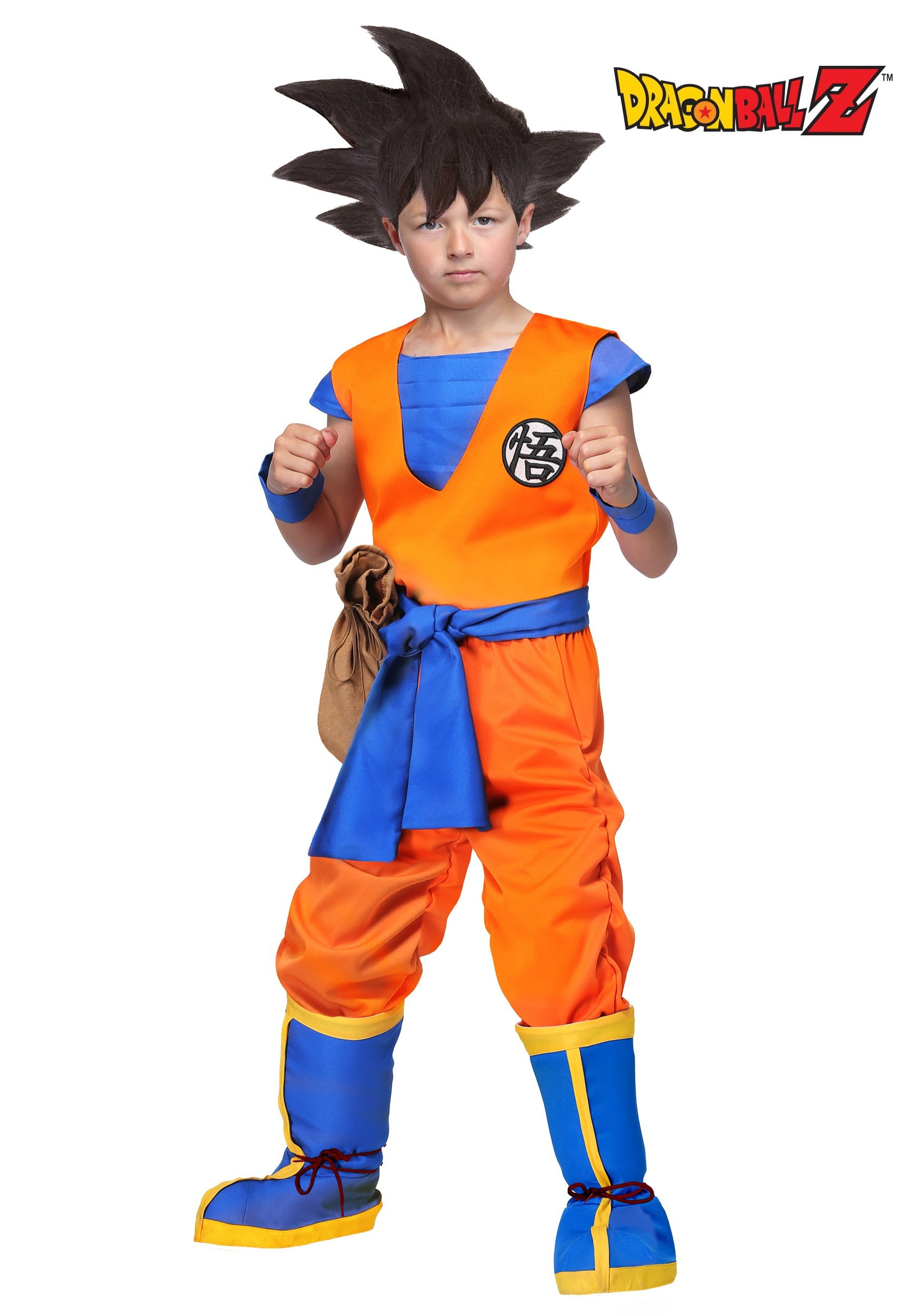 Dragonball Kids Dragon Ball Z Son Goku Logo Cosplay Costume Suit Halloween Dress