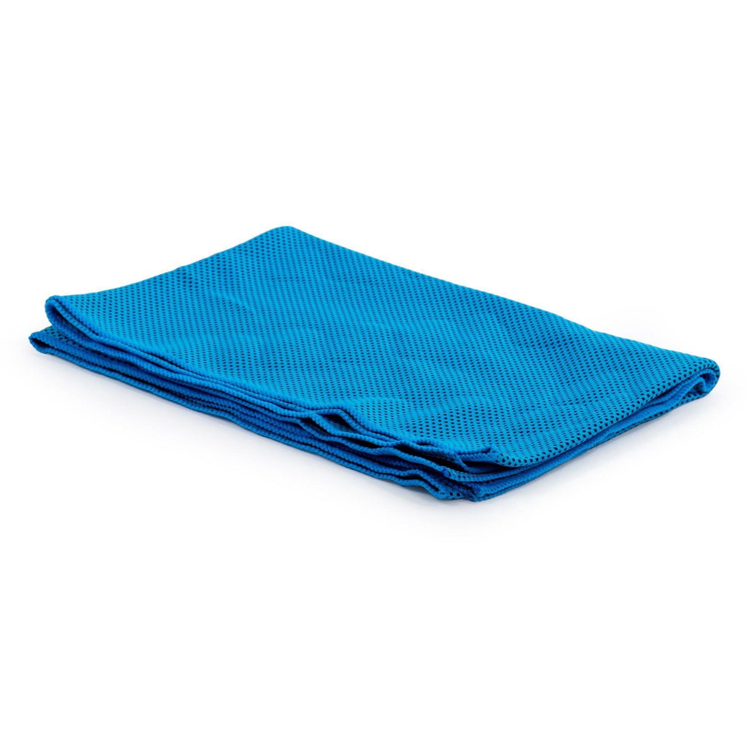 Ensemble de fitness avec Tapis de yoga antidérapant et serviette super rafraîchissante de Bodico, bleu