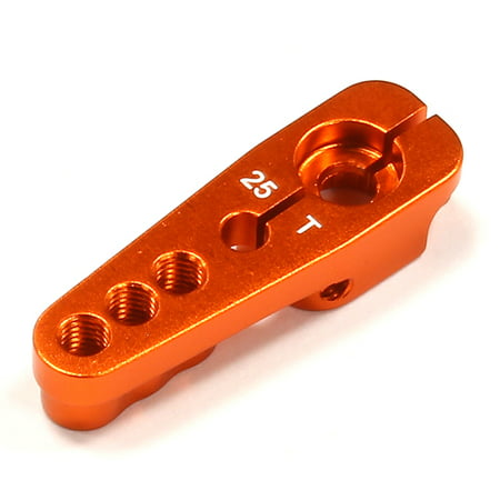 Integy RC Toy Model Hop-ups C25049ORANGE Billet Machined Alloy 25T Steering Servo Horn for Axial 1/10 Wraith Rock