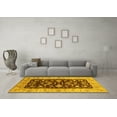 thumbnail image 3 of Ahgly Company Machine Washable Indoor Rectangle Oriental Yellow Traditional Area Rugs, 2' x 3', 3 of 4