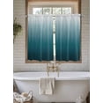 thumbnail image 4 of Blue Ombre Bathroom Window Curtain, Contemporary Gradient Abstract Art Light Filtering Coffee Kitchen Curtains, Bedroom Living Room Curtains 2 Panel 84"x54", 4 of 6