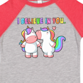 thumbnail image 4 of Inktastic I Believe in You Cute Rainbow Unicorns Boys or Girls Toddler T-Shirt, 4 of 5