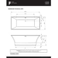 thumbnail image 6 of Fine Fixtures Sanctuary Freestanding Bathtub Black With Drain Included, 6 of 6