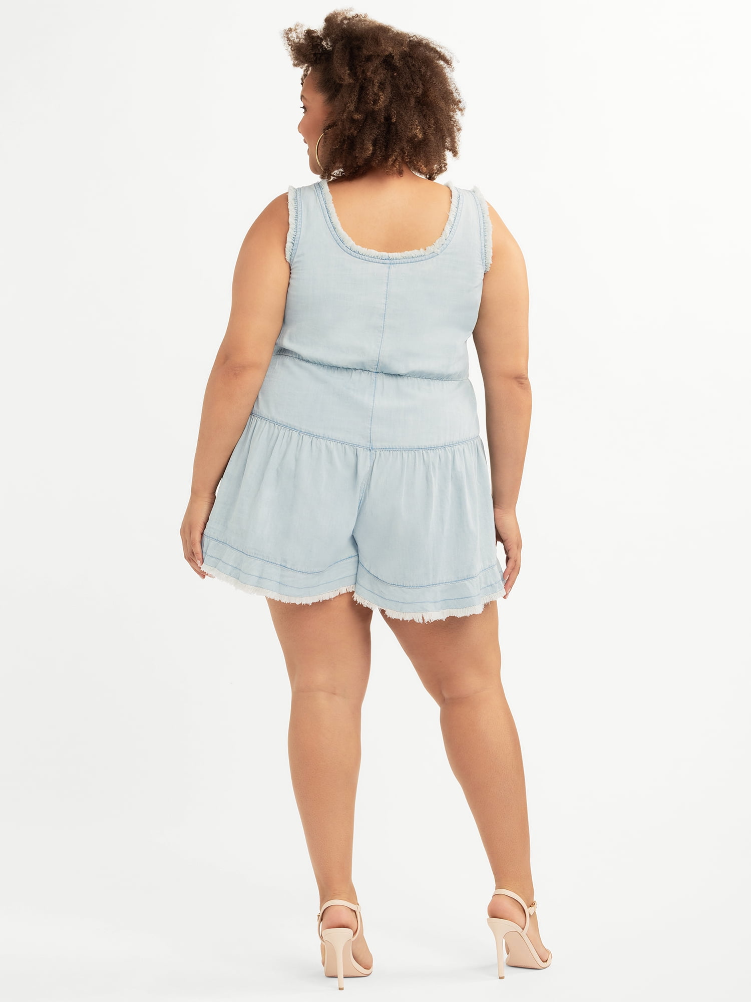 Jessica Simpson Women's Plus Harlee Romper, Sizes 0X-4X
