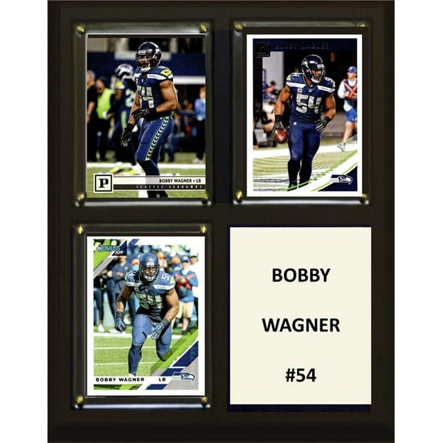 C&I Collectables 810BWAGNER 8 x 10 in. NFL Bobby Wagner Seattle Seahawks Three Card Plaque