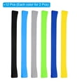 thumbnail image 3 of Uxcell Towel Bands, 12in2 Sets 9.84x1 Inch Silicone Stretchable Towel Chair Clips Straps, 6 Colors, 3 of 7