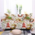 thumbnail image 1 of CHOK 2024 Christmas Printed Sofa Cover Reindeer Printed Elastic Couch Cover Machine Washable Christmas Theme Sofa Slipcover Sofa Slipcover for Living Room, 1 of 2