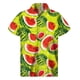 thumbnail image 2 of Camisa hawaiana con estampado de sandía colorida 2024, camisetas de verano de manga corta con botones de frutas estampadas en 3D, ropa para hombre, blusa con solapa, 2 of 4