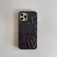 thumbnail image 3 of Funda de teléfono con patrón de papel de hojalata negro de lujo Qianliyao para iPhone 16 15 14 13 11 12 Pro Max X XS Max XR 8p 7p Funda suave a prueba de golpes, 3 of 5