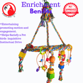 thumbnail image 2 of Bonka Bird Toys 1111 Huge Pyramid Rope Swing Charm Perch Parrot Cage Toy, 2 of 7