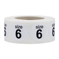 thumbnail image 1 of White Shoe Size 6 Circle Stickers | 0.75" Inch Round | 500 Pack, 1 of 3