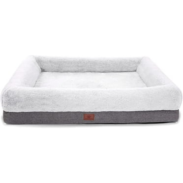 View of Deago Ultra Soft Pet Dog/Cat Bed | Reversible Fleece Crate Bed Mat ...
