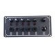 thumbnail image 1 of Panel de interruptor de palanca marino de 6 entradas, Panel de interruptor de sobrecarga fundido de 12v/24v CC con luz para barco, 1 of 5