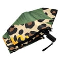 thumbnail image 6 of ALAZA Sunflower in Leopard UPF 50+ Compact Folding Umbrella for Rain Travel Umbrella Packable, 6 of 8
