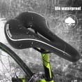 thumbnail image 4 of Sillín de bicicleta MTB Wdftyju cojín hueco transpirable suave negro, 4 of 7