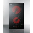 thumbnail image 2 of 12" Wide 230V 2-Burner Radiant Cooktop With Safety Shutoff, 2 of 6