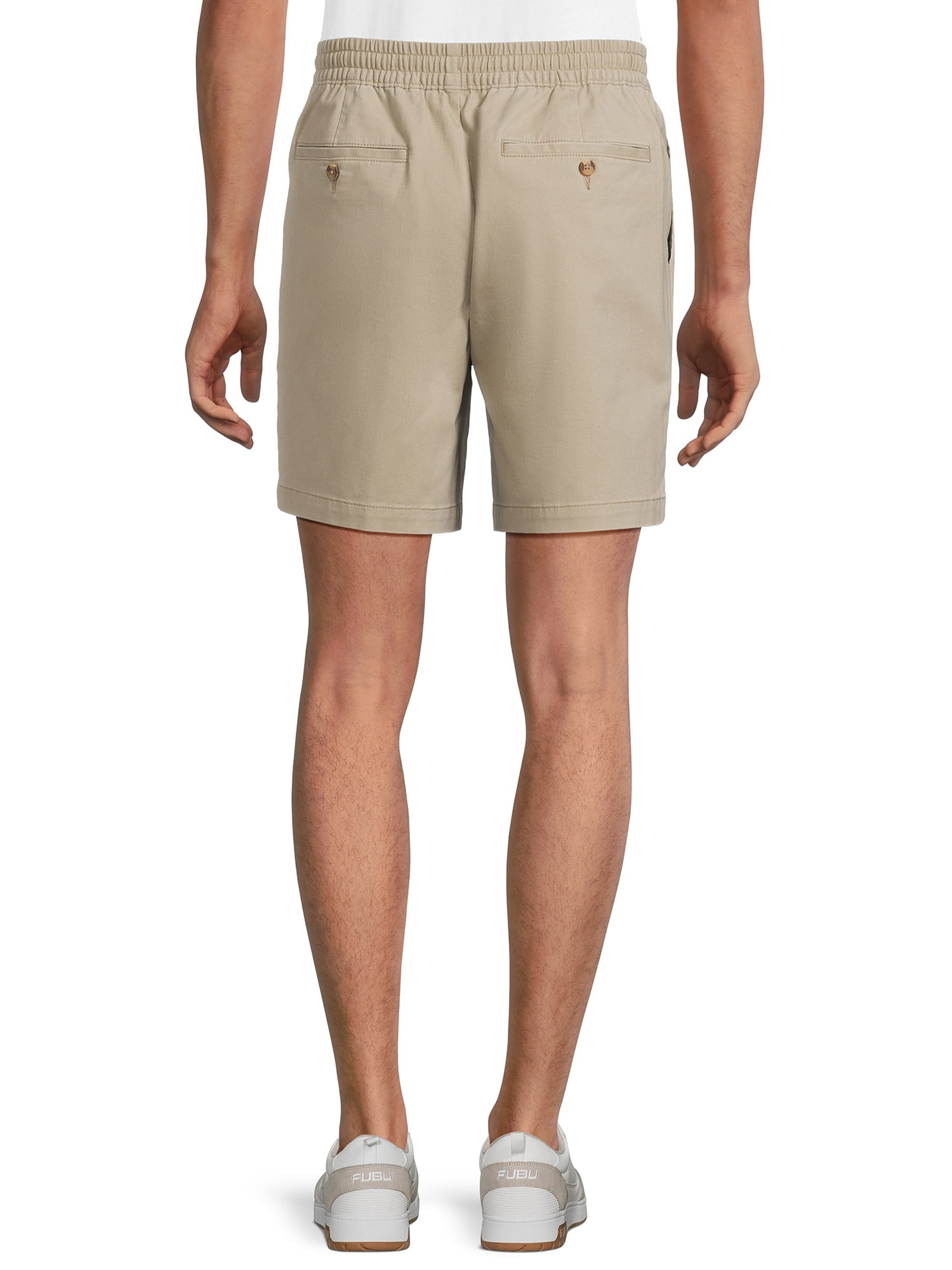 George Men's and Big Men's Twill Pull-On Shorts, Sizes S-2XL