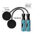 thumbnail image 2 of Bienvenido Cuerda de saltar sin cuerda para entrenamiento físico, ajustable con peso inalámbrico para hombres, mujeres y niños, 2 of 5