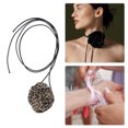 thumbnail image 3 of Unique Bargains Rose Choker Necklace 1Pc for Any Occasion Brown, Black, 3 of 6