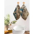 thumbnail image 2 of Nautical Blue Octopus Kitchen Dish Towels for Drying Dishes Set of 2, Coastal Ocean Summer Vintage Sea Waffle Weave Microfiber Hand Tea Bathroom Towels Quick Dry & Absorbent Towel 12x12, 2 of 7