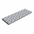 thumbnail image 1 of Skull Bench Pad, Crowned Skull Crossbones Illustration Against Animal Skin Print Pattern, HR Foam Cushion with Decorative Fabric Cover, 45" x 15" x 2", Black White Purplegrey, by Ambesonne, 1 of 3