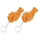 thumbnail image 1 of 2 llaveros de patas de pollo simuladas, modelo de comida falsa, llaveros para coche., 1 of 8
