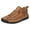Brown, variant on Men Orthopedic Sneakers Leather Comfortable High Top Walking Shoes Soft Comfortable Arch Support Boots Brown Size 9