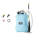 thumbnail image 2 of Pulverizador eléctrico de mochila para césped con pértiga telescópica, 3 boquillas de pulverización y escala de marcado. 15L Azul, 2 of 8