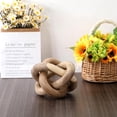 thumbnail image 6 of 3 Link Wood Knot Decor Rustic Home Décor Accents Hand Carved Coffee Table Decoration, Boho Chain Link Decoration, Modern Shelf, Rustic Objects for Home Living Room Bedroom, 6 of 6