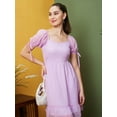 thumbnail image 5 of Globus Women Lavender Fit & Flare Dress, 5 of 5