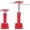 11"-16" (2Pack), variant on 2 Pack Adjustable House Floor Jacks, 19"-38" Height Range Jack  for Leveling, 2-3 Ton Lod Capacity Heavy-Duty Basement Support Screw Jack for House Foundation, Stairs, Porches, Roof Beams, Red