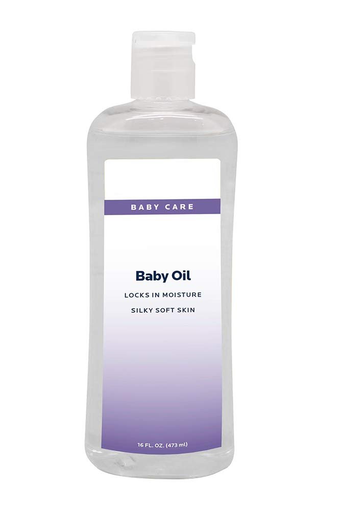 Baby Oil. 12 bottles of Pure mineral oil 16 oz. Moisturizing oil for