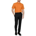 thumbnail image 3 of J. METHOD Men's Classic Regular Fit Button Down Short Sleeve Solid Color Dress Shirts S-5XL, 3 of 5