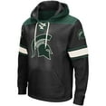 thumbnail image 2 of Men's Colosseum Black Michigan State Spartans 2.0 Lace-Up Pullover Hoodie, 2 of 3
