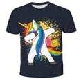 thumbnail image 1 of Camiseta de unicornio para niños, camisetas bonitas de unicornio para niños y niñas, camisetas de dibujos animados para niños y bebés, ropa 10T Gao Jinjia LED, 1 of 2