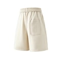 thumbnail image 3 of Besolor Mens Plus Size Running Shorts Drawstring Elastic Waisted Casual Loose Outdoor Athletic Track Shorts with Pockets(X-Large,White), 3 of 4